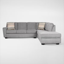 dudlee gray sectional   