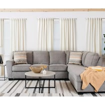 dudlee gray sectional   