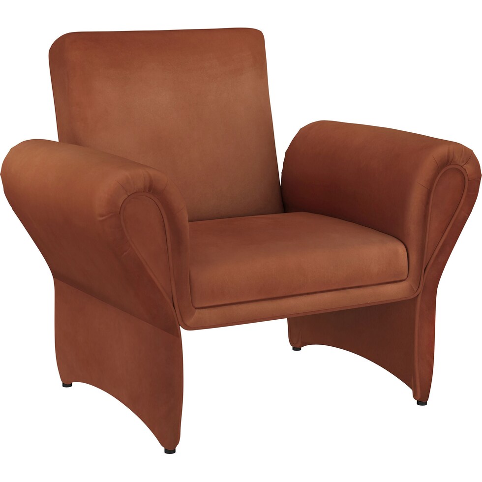 duffie red accent chair   