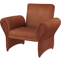 duffie red accent chair   