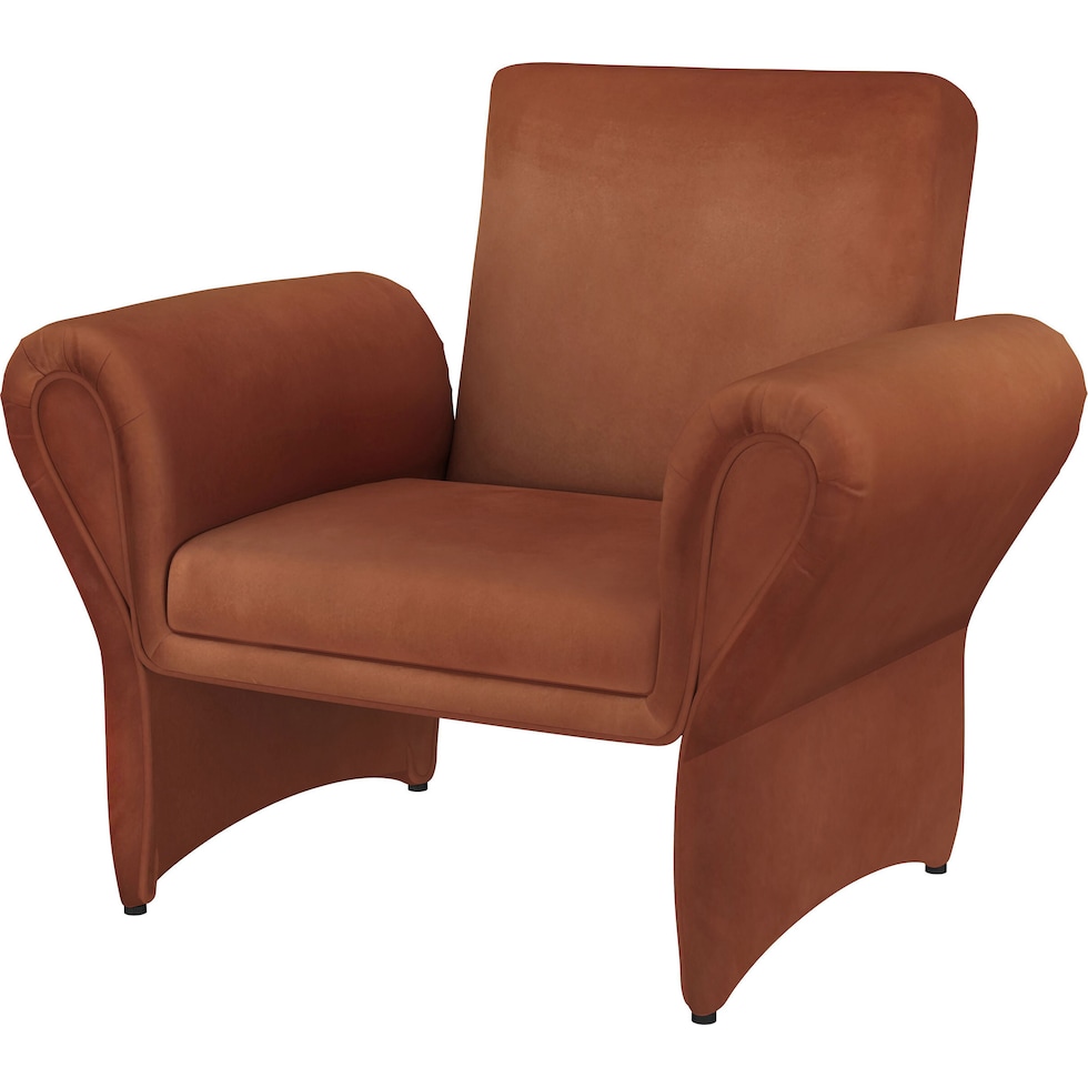 duffie red accent chair   
