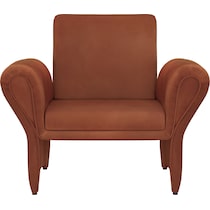 duffie red accent chair   