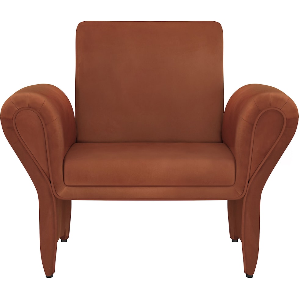 duffie red accent chair   