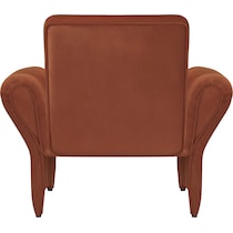 duffie red accent chair   