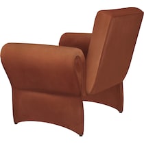 duffie red accent chair   