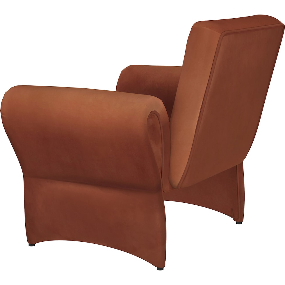 duffie red accent chair   