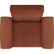 duffie red accent chair   