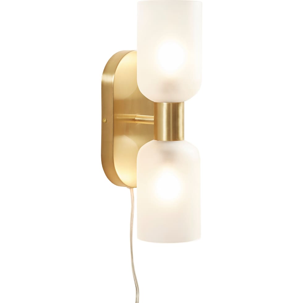 dulce gold wall sconce   