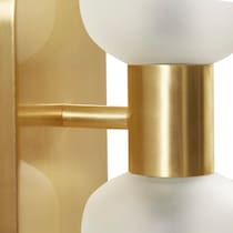 dulce gold wall sconce   