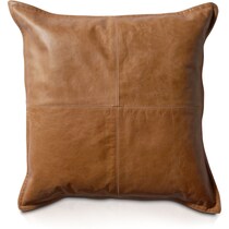 dumont dark brown accent pillow   