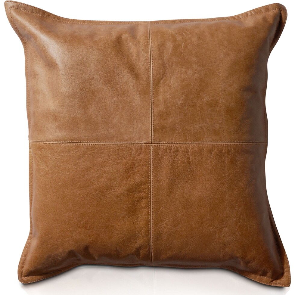 dumont dark brown accent pillow   
