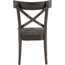 dunbar dark brown dining chair   