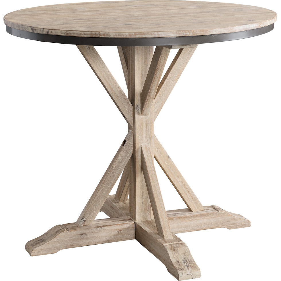 dunbar neutral counter height dining table   