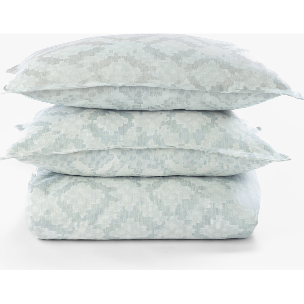 dunn green queen bedding set   