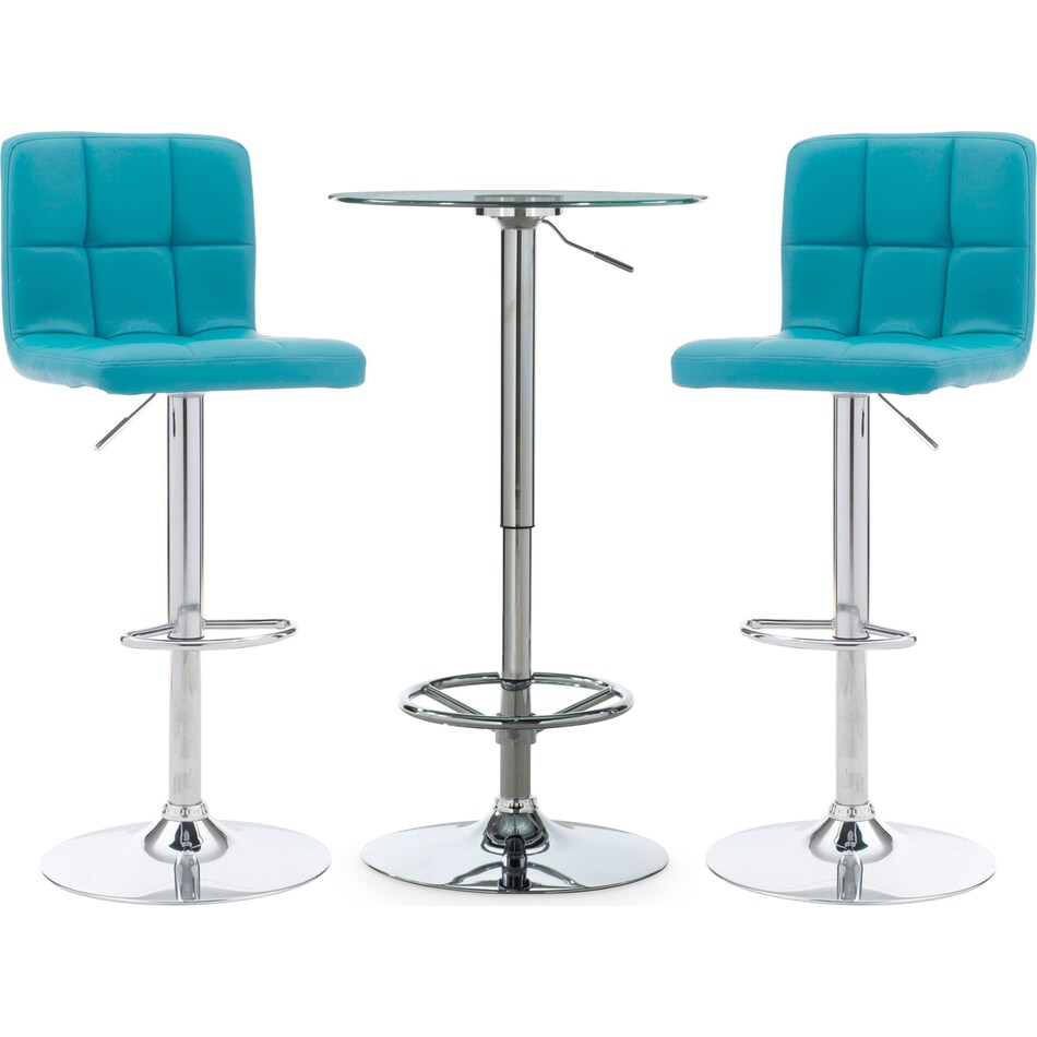 dustin blue  pc bar set   