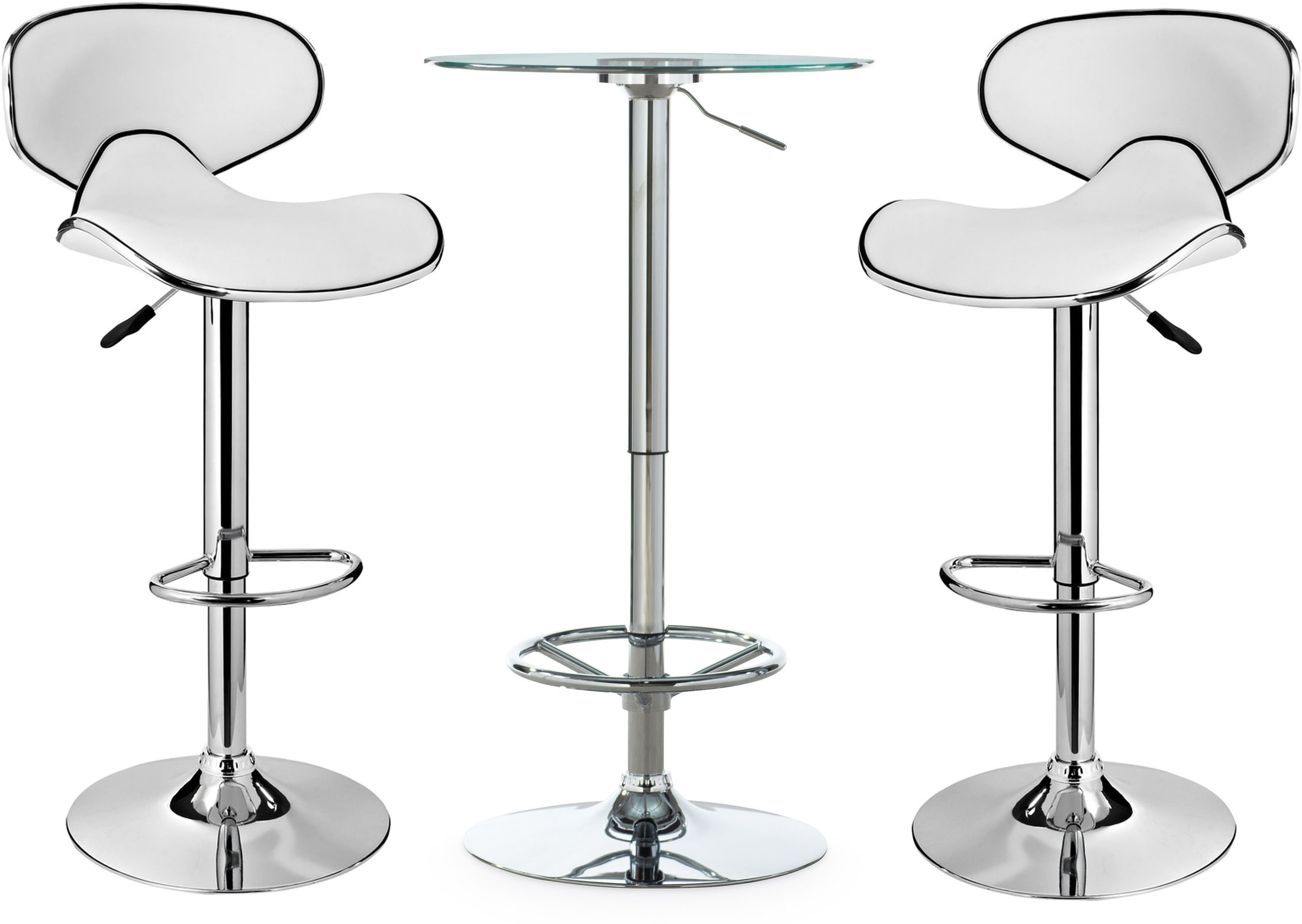 Dustin Table and 2 Liv Bar Stools Set | American Signature Furniture