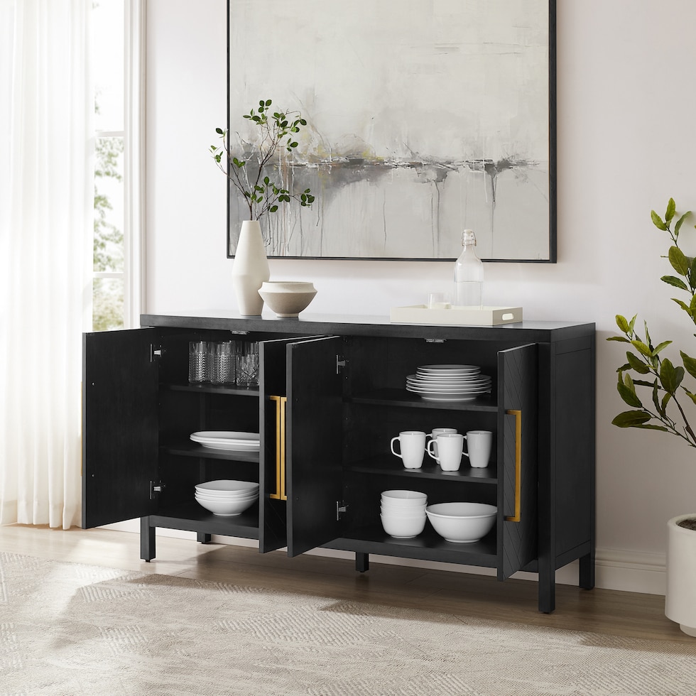 dutton black sideboard   