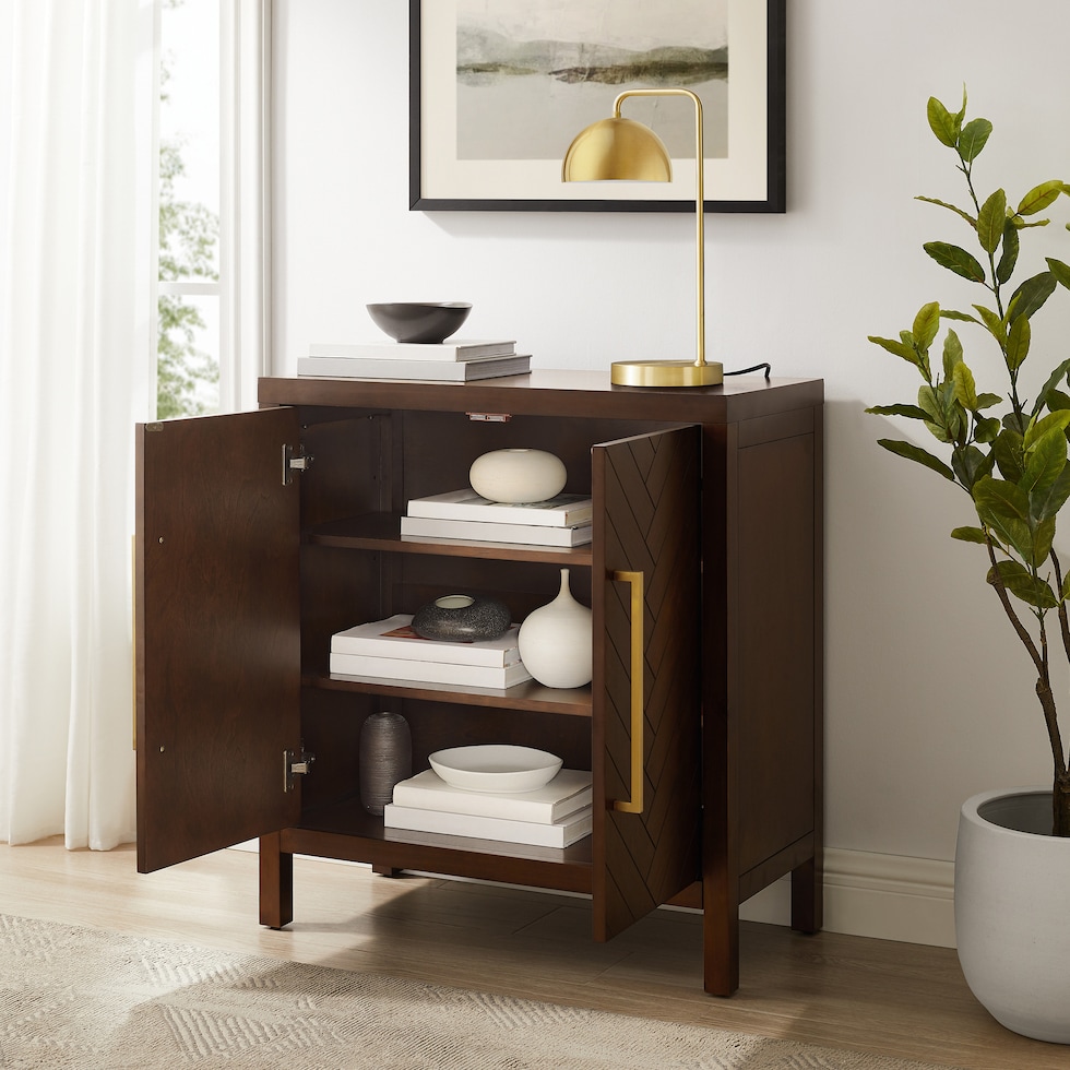 dutton dark brown cabinet   