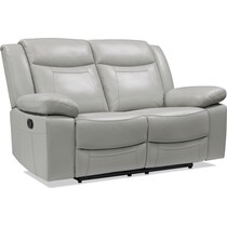 duval gray manual reclining loveseat   