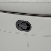 duval gray manual reclining loveseat   