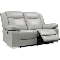 duval gray manual reclining loveseat   