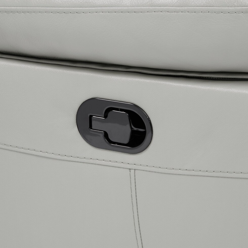 duval gray manual reclining loveseat   