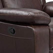duval light brown manual recliner   