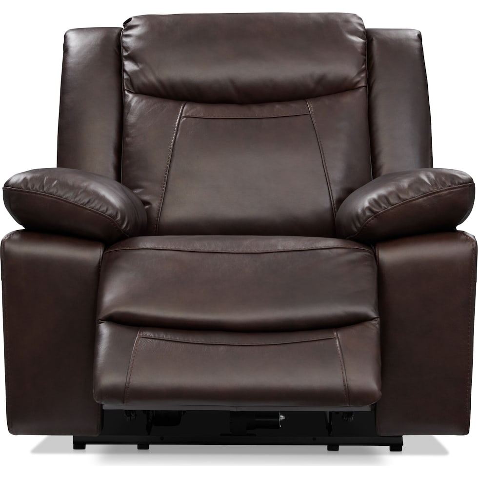 duval light brown recliner   