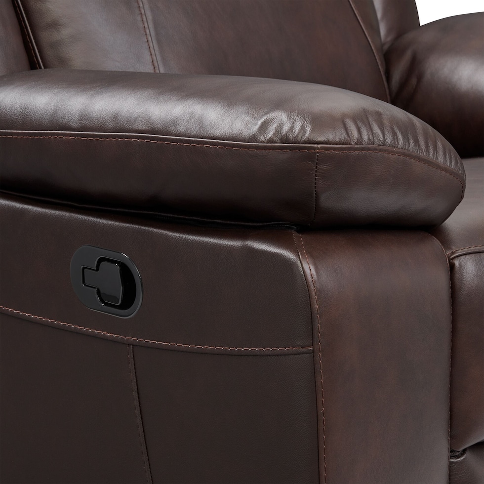 duval light brown recliner   