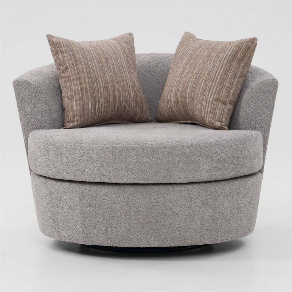 dylan gray swivel chair   