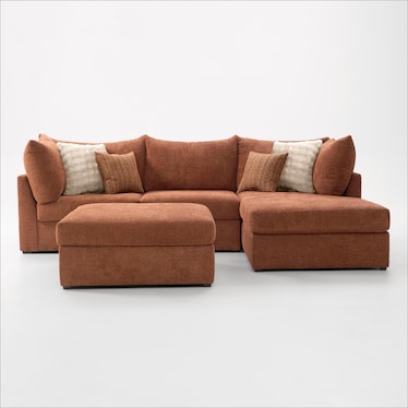 Dylan 2-Piece Sectional with Chaise and Ottoman