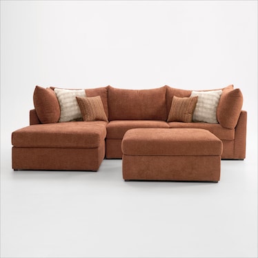 Dylan 2-Piece Sectional with Chaise and Ottoman