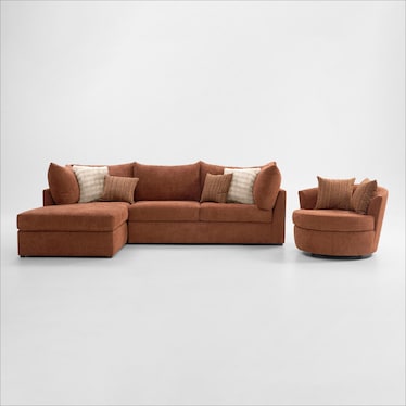 Dylan 2-Piece Sectional and Swivel Chair