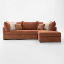 dylan orange sectional   