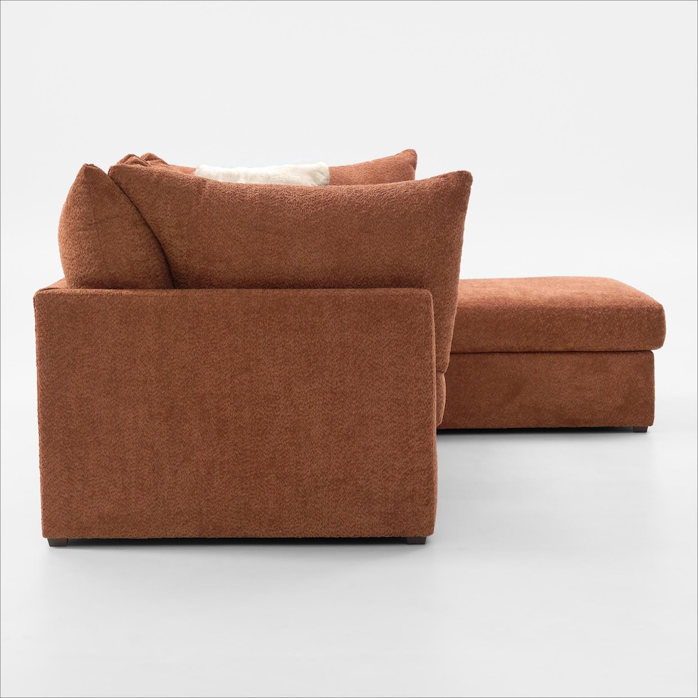 dylan orange sectional   