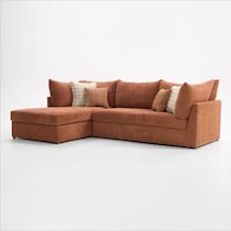 dylan orange sectional   