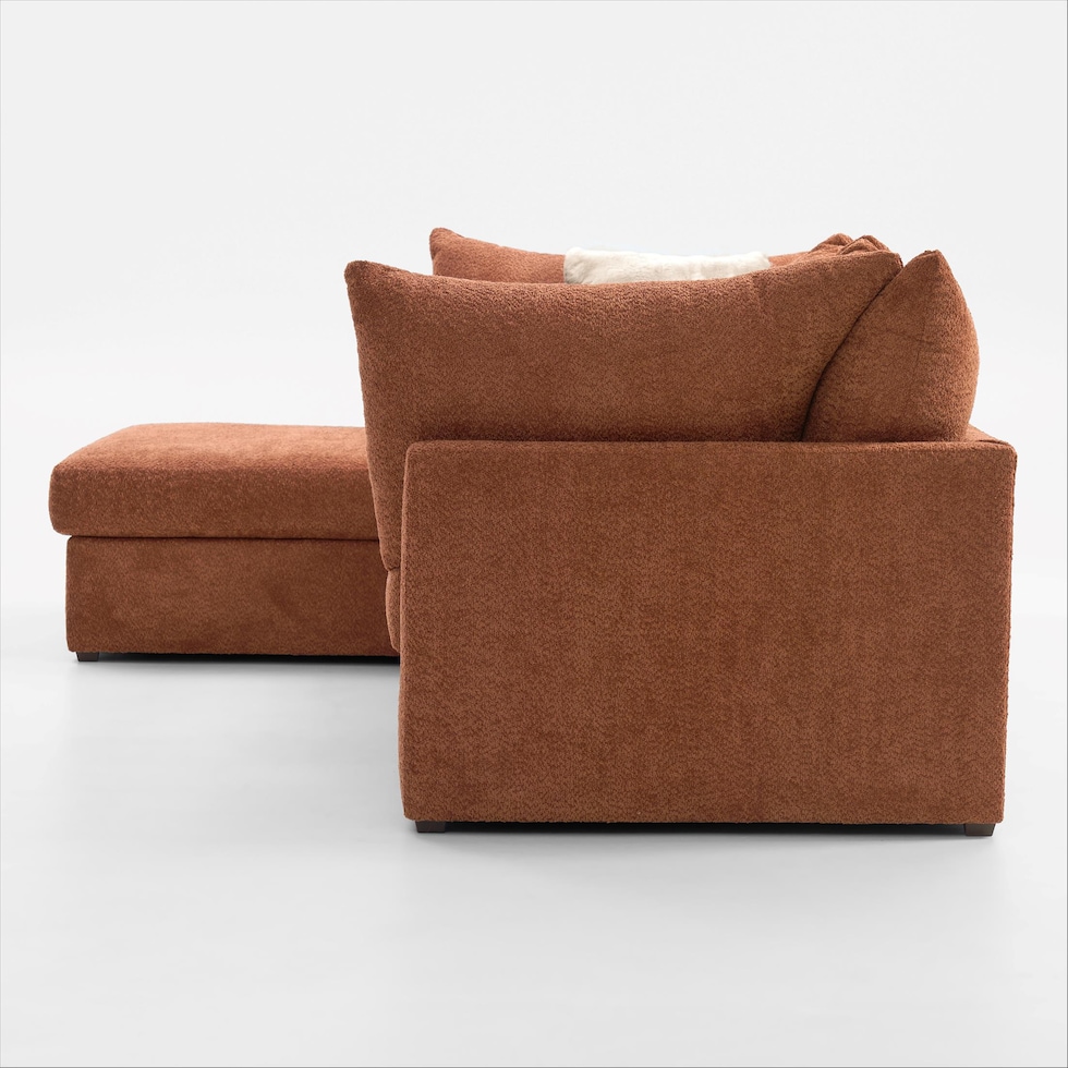 dylan orange sectional   