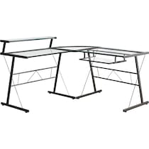 earnest glass desk   