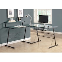 earnest glass desk   
