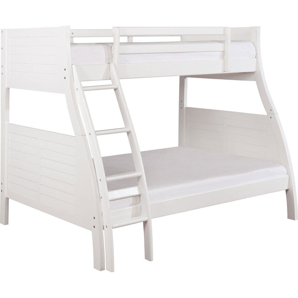 Easton Bunk Bed - White | American Signature Furniture