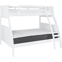 easton white twin over full bunk bed   