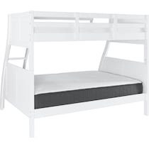easton white twin over full bunk bed   