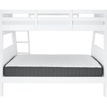 easton white twin over full bunk bed   