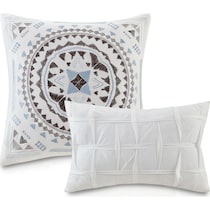 eastyn blue full queen bedding set   