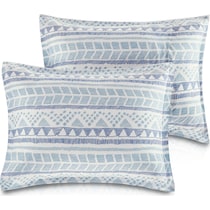 eastyn blue full queen bedding set   