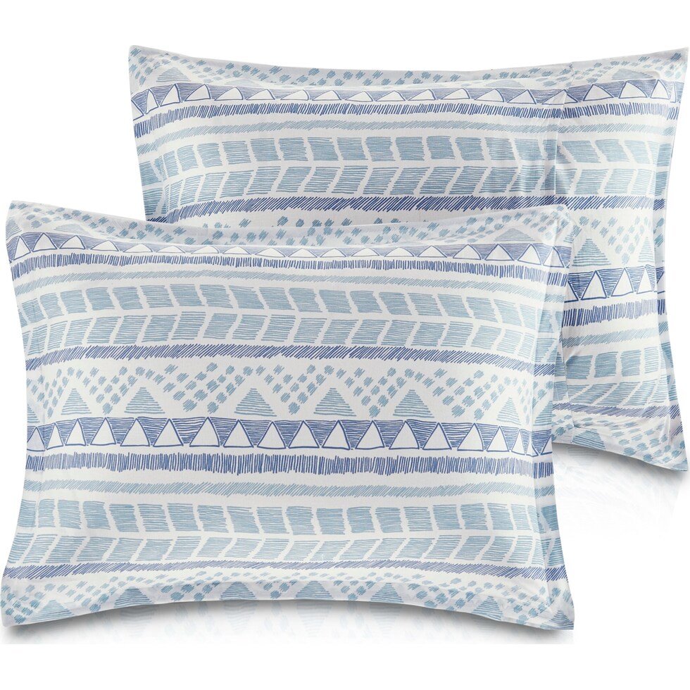 eastyn blue full queen bedding set   