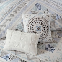 eastyn blue full queen bedding set   