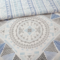eastyn blue full queen bedding set   