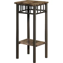 ebba dark brown end table   