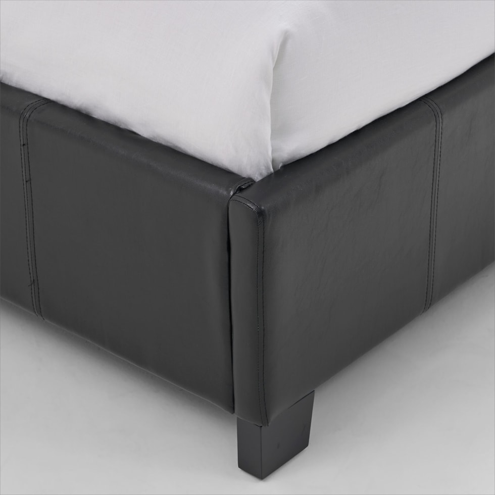 eclipse black queen bed   